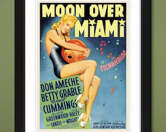 Moon Over Miami Etsy