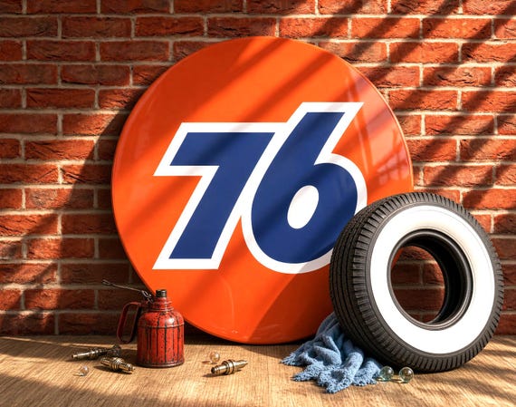 Union 76 – Petroliana Vintage Reproduction Gas Station Sign (23.5