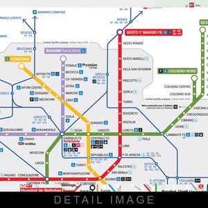 Milan Metro Map 2019 (16x12 Heavyweight Art Print) - Etsy