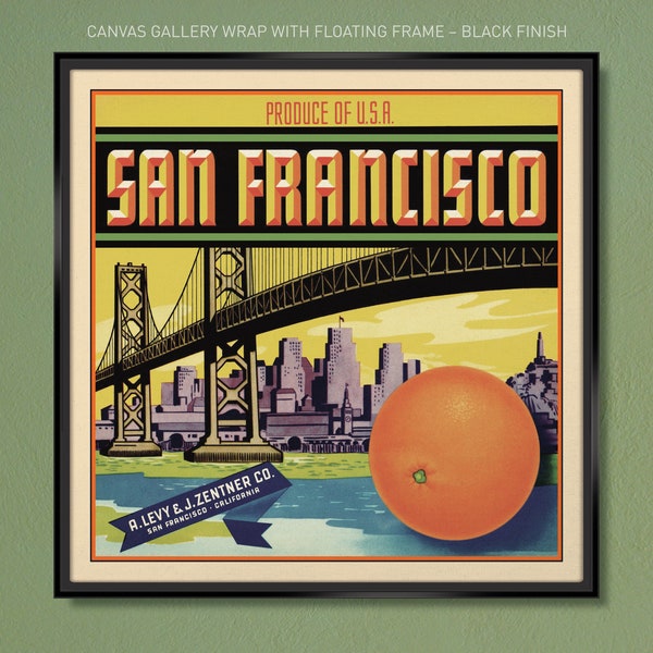 California Orange Crate Art Etsy