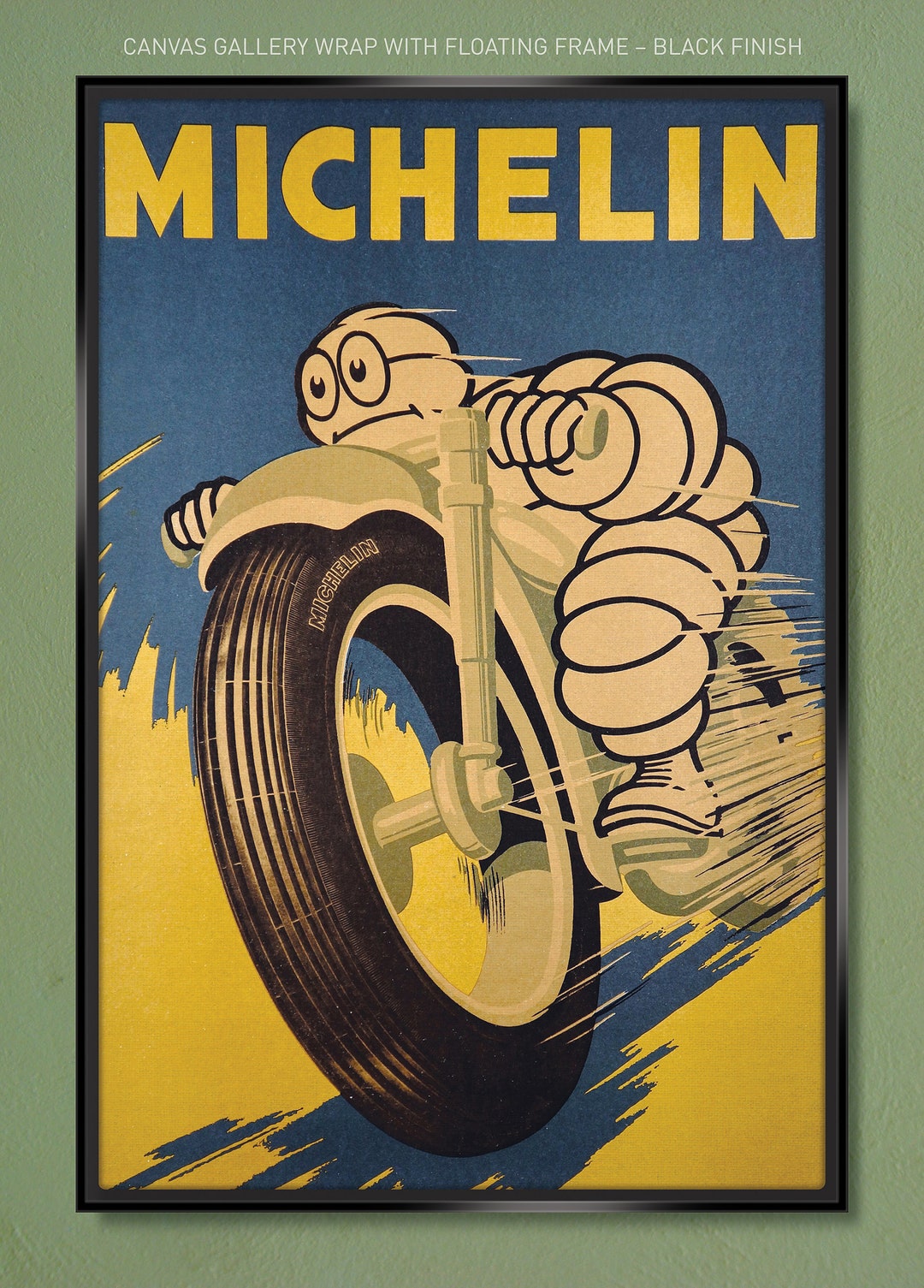 Michelin Man Canvas Print – Vintage Bibendum Poster Art - Etsy