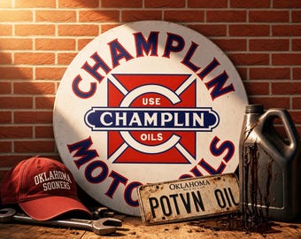 Champlin Motor Oils – Petroliana Vintage Reproduction Gas Station