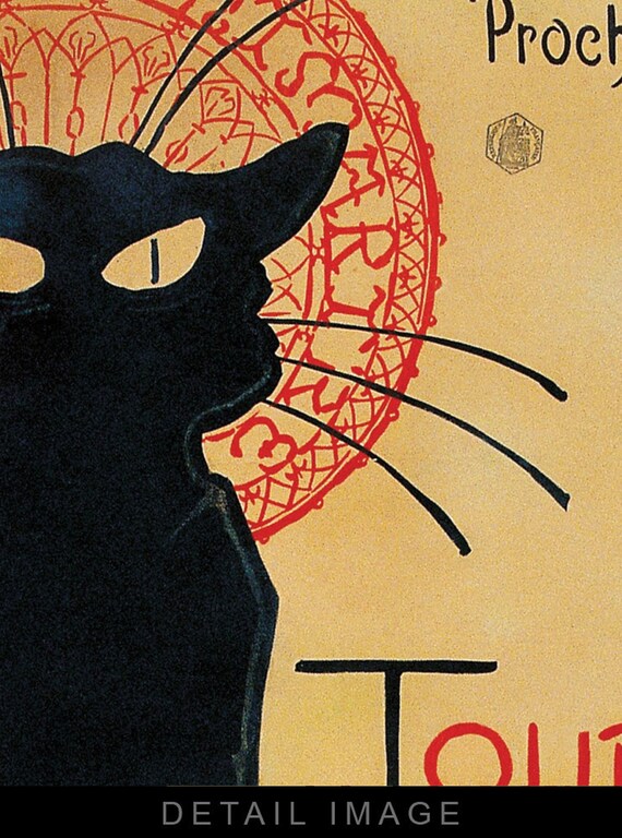 Théophile Steinlen La Tournée Du Chat Noir De Rodolphe Salis 1896 12x16 Heavyweight Art Print