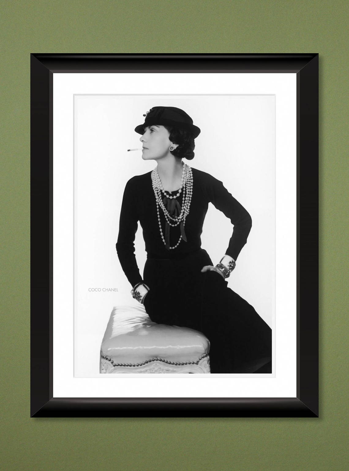 Coco Chanel by Photographer Man Ray 1935 12x16 Heavyweight | Etsy