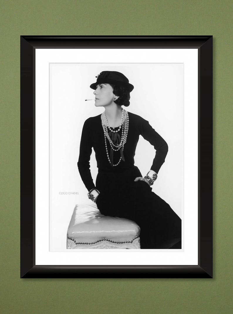 Coco Chanel by Photographer Man Ray 1935 12x16 Heavyweight Etsy