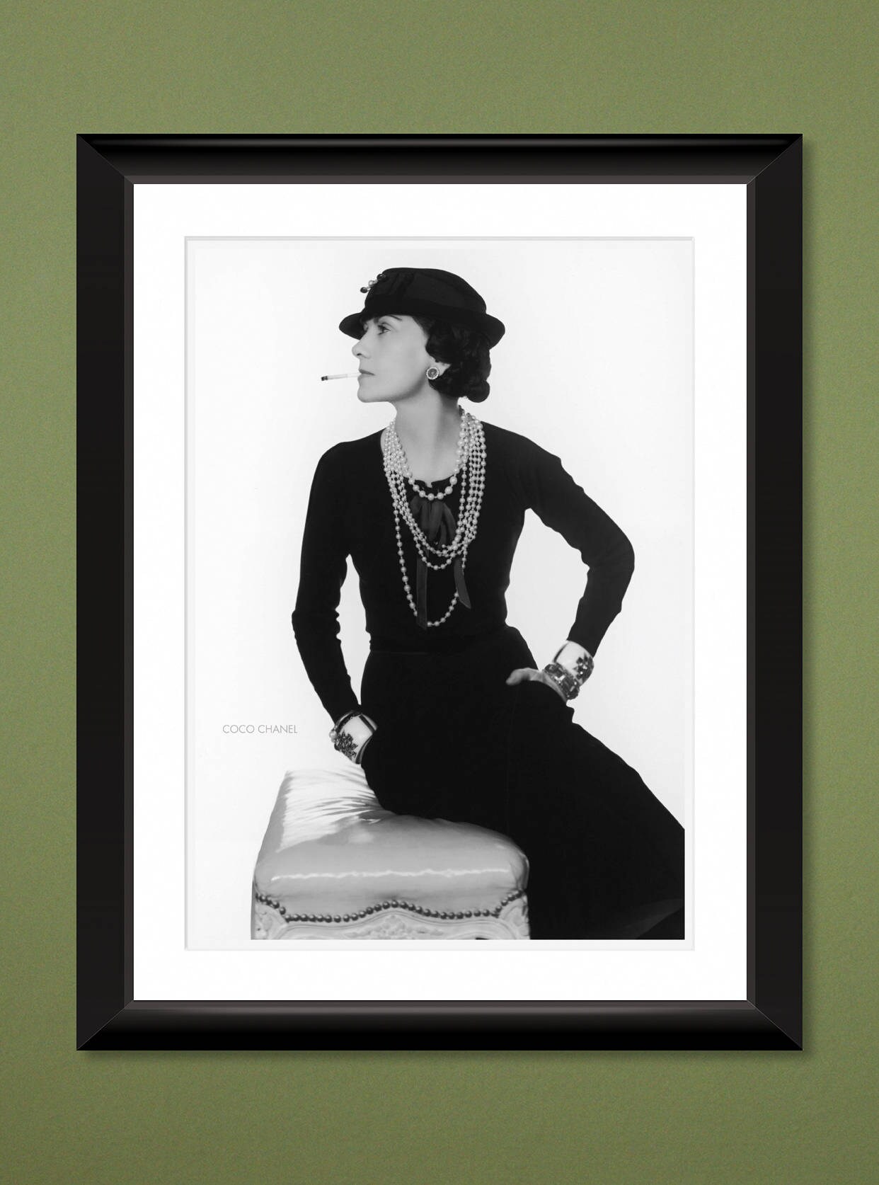  Coco Chanel Vintage Portrait Poster - Image by Shutterstock :  Everything Else