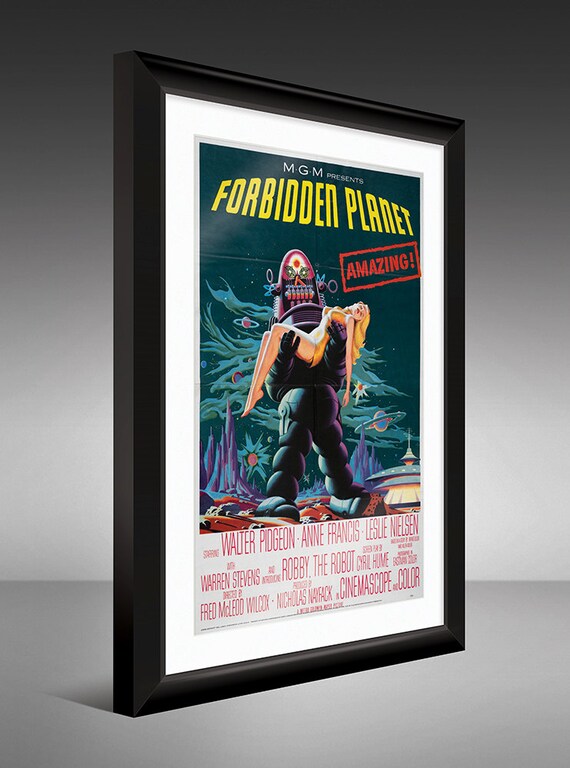 MGM映画「禁断の惑星」 / 1956 / オリジナルポスター / レア/ 美品 1956 FORBIDDEN PLANET VINTAGE MOVIE POSTER PRINT STYLE A