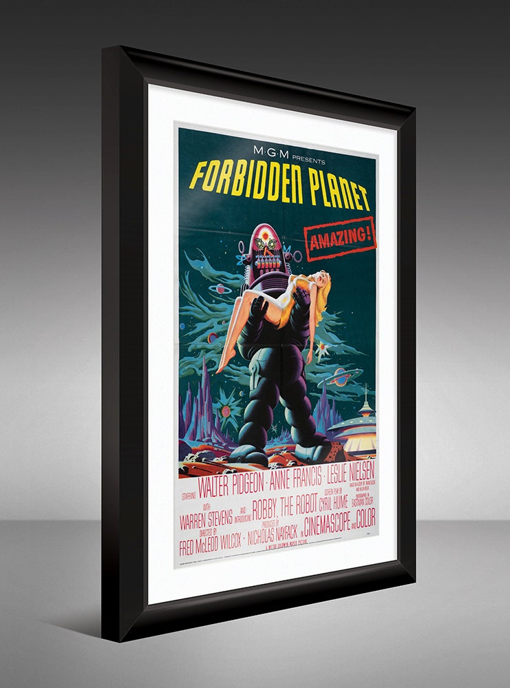 thumbnail image 2 of Forbidden Planet Vintage Movie Poster Print – 1956 Style A – 36x24 Inches 2 of 5