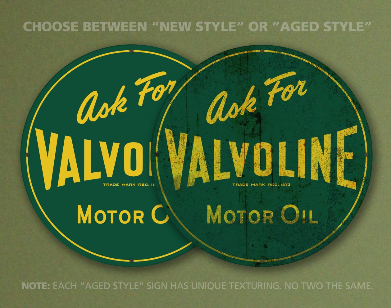 Valvoline Motor Oil (green Background) – Petroliana Vintage