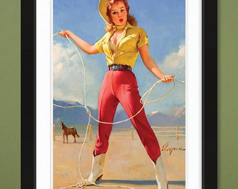 Gil Elvgren ギル・エルブグレン ピンナップ アート 額装 Gil Elvgren