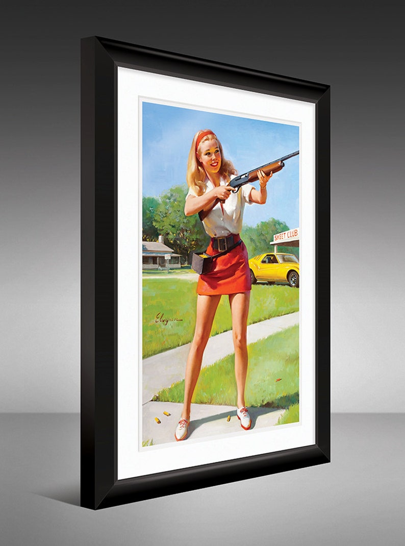 Gil Elvgren Skeet Club NAPA 1974 12x18 Heavyweight Art | Etsy