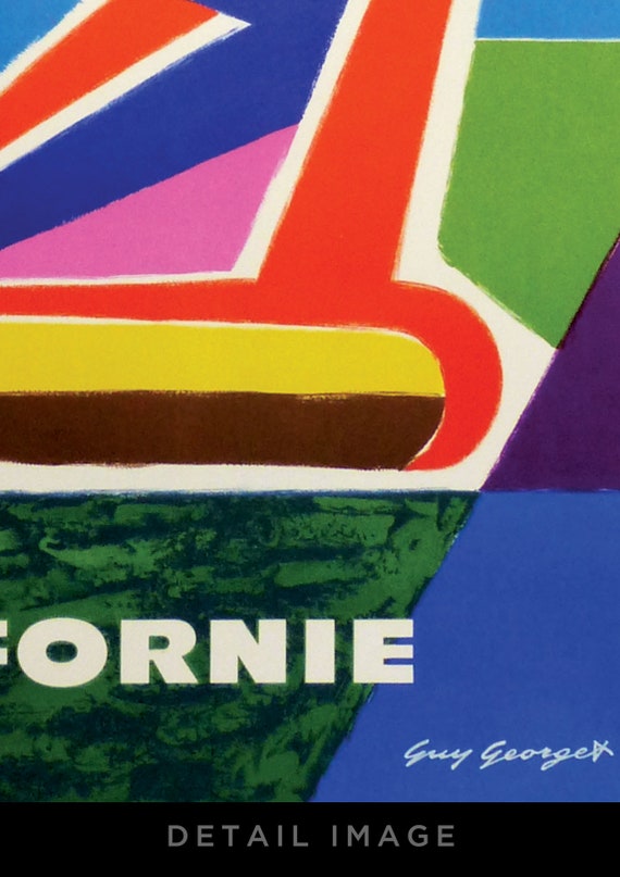 Travel Poster – Air France – Californie (1961) by Guy Georget