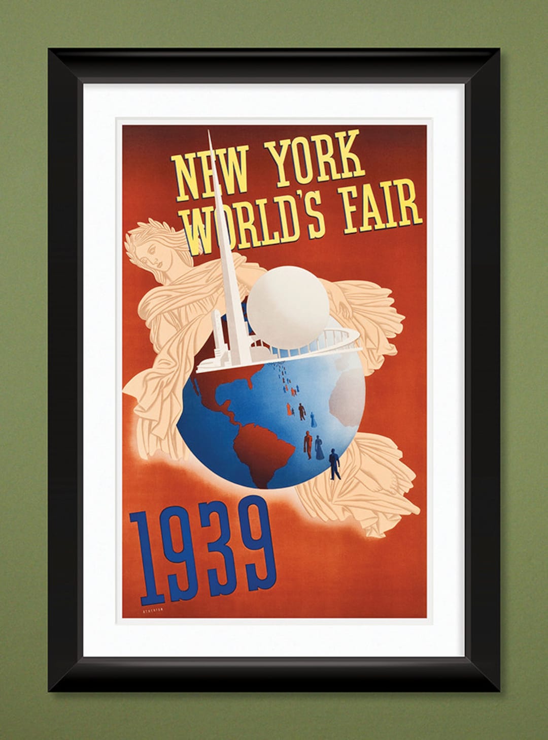 Vintage Promo Poster – New York World's Fair 1939 (12x18