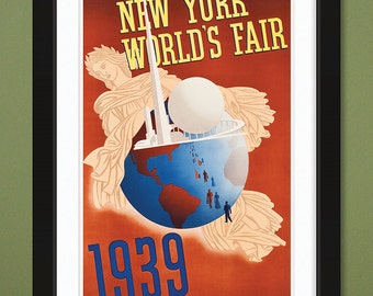 Vintage Promo Poster – New York World's Fair 1939 (12x18