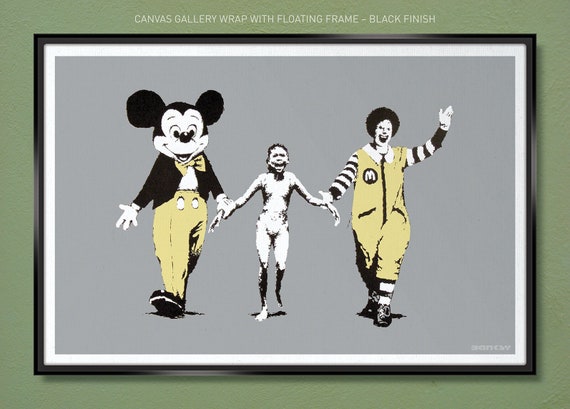 Banksy – Napalm Girl – Gallery-quality Canvas Wrap 18x12 30x20