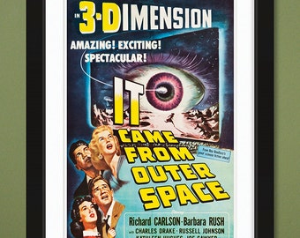 Vintage Movie Poster – It Came from Outer Space 1953 (12x18 Heavyweight Art Print)