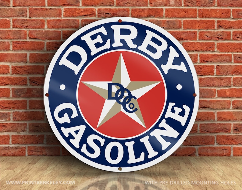 Derby Gasoline DOC Derby Oil Co. Version 1 Petroliana Etsy