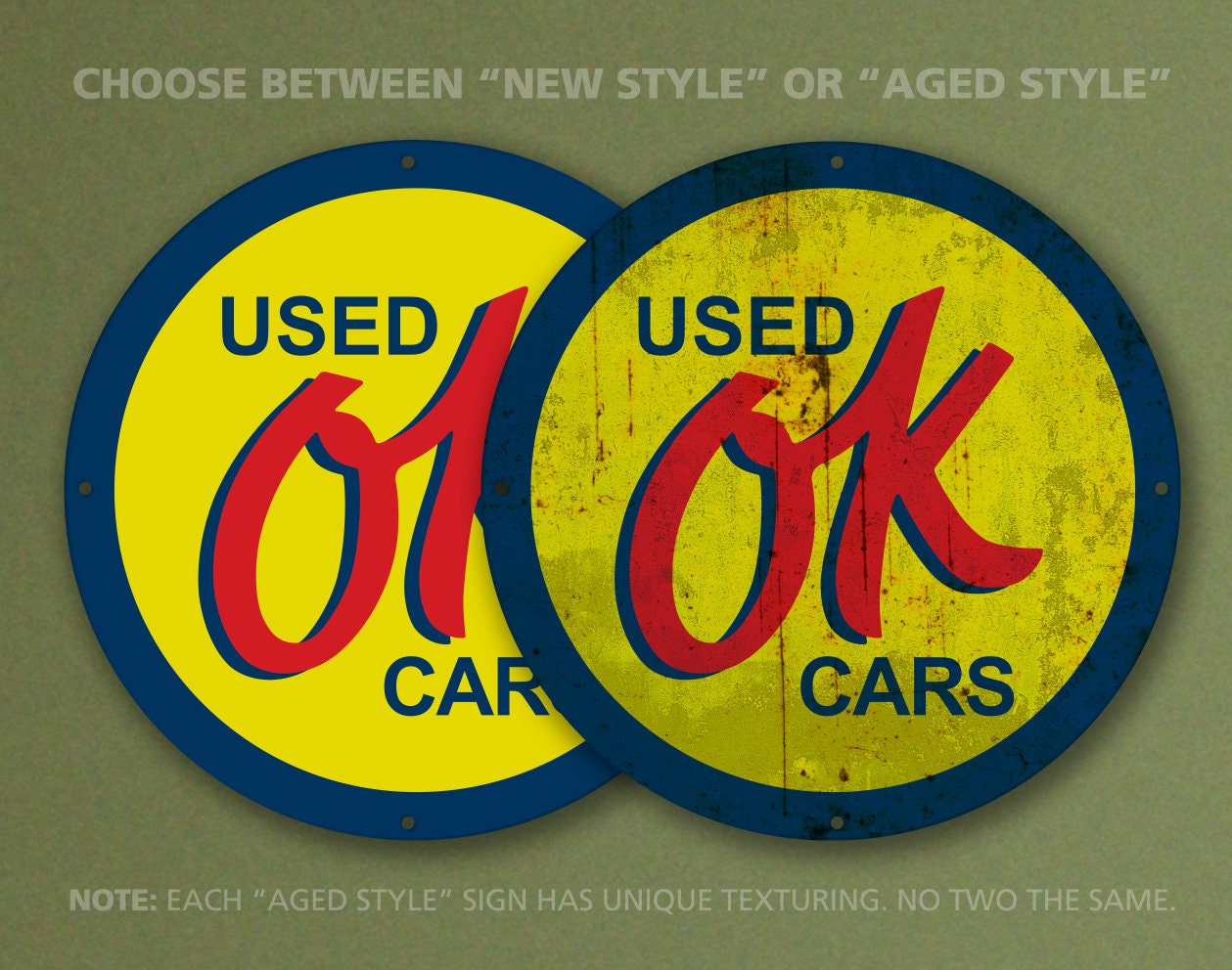 シボレー OK USED CAR 特大 看板 シボレー アメ車 ローライダー 