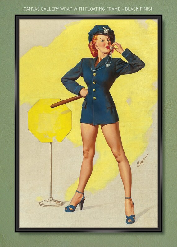 Gil Elvgren – A Real Stopper – Now I'll Do the Whistling – Gallery