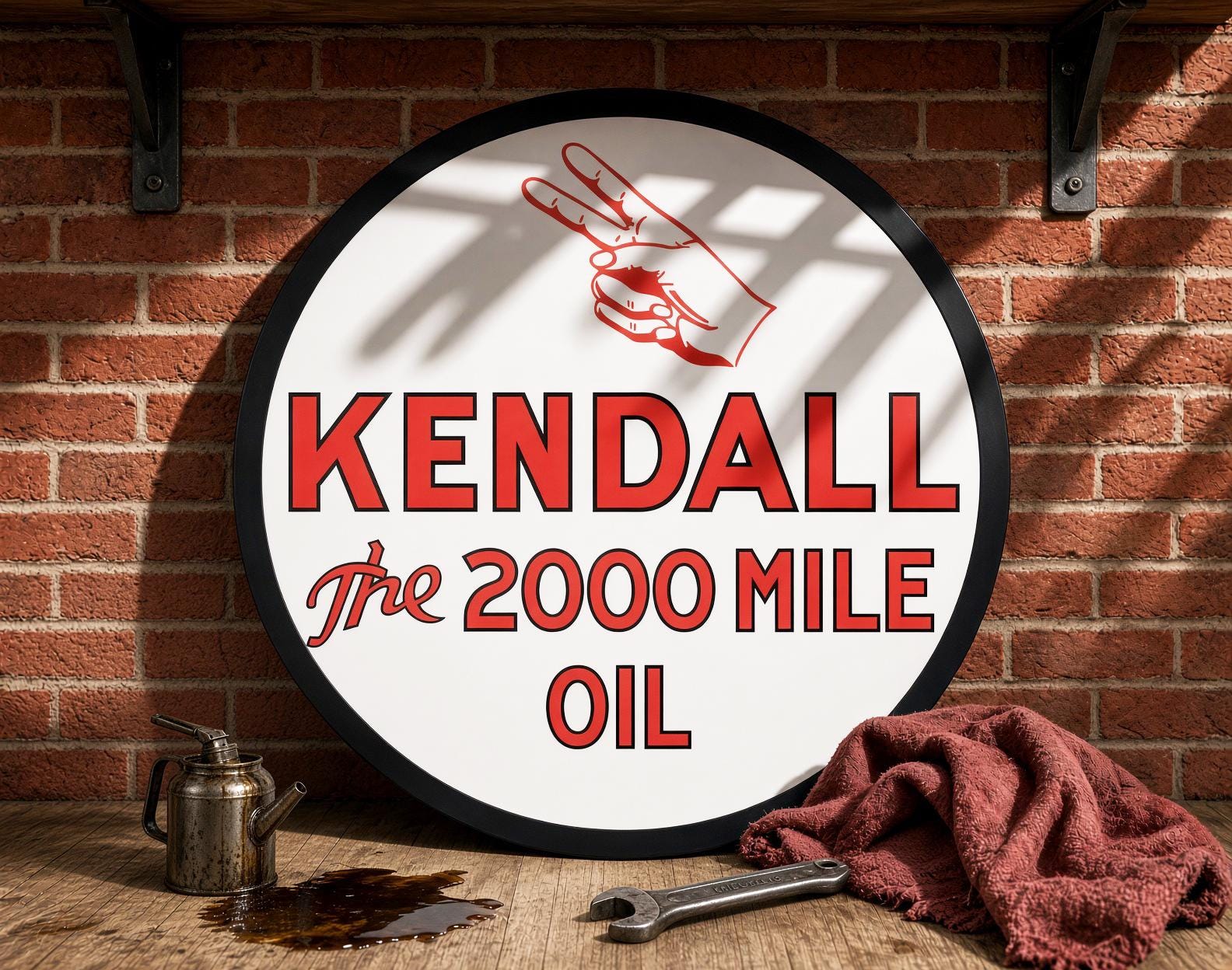 Kendall – the 2000 Mile Oil – Petroliana Vintage Reproduction Gas