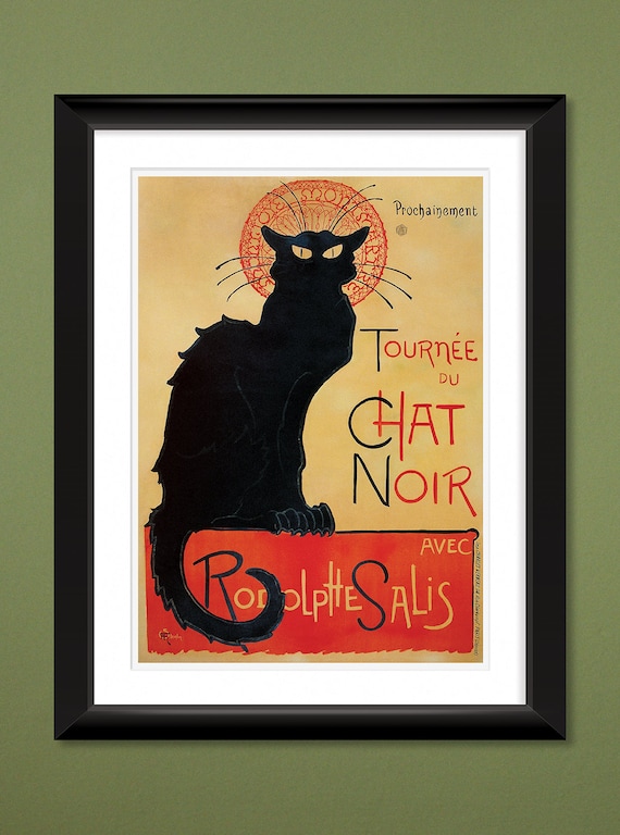 Théophile Steinlen La Tournée Du Chat Noir De Rodolphe Salis 1896 12x16 Heavyweight Art Print