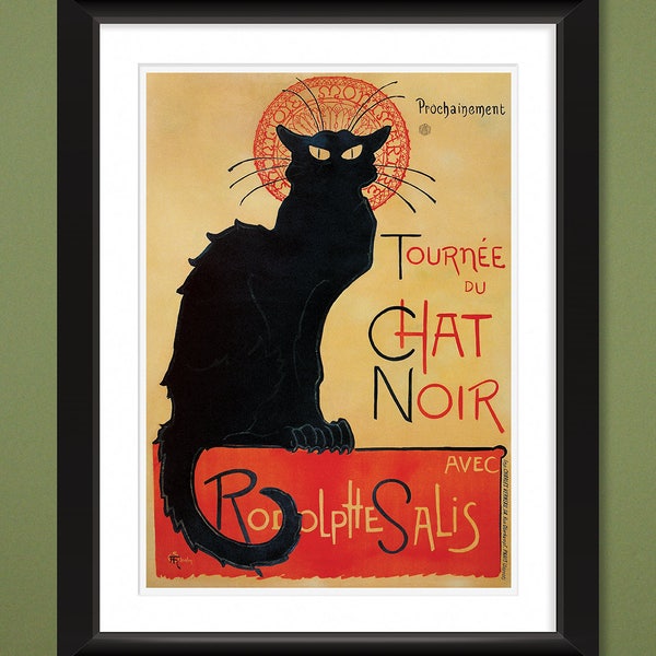 Théophile Steinlen – La tournée du Chat Noir de Rodolphe Salis 1896 (12x16 Heavyweight Art Print)