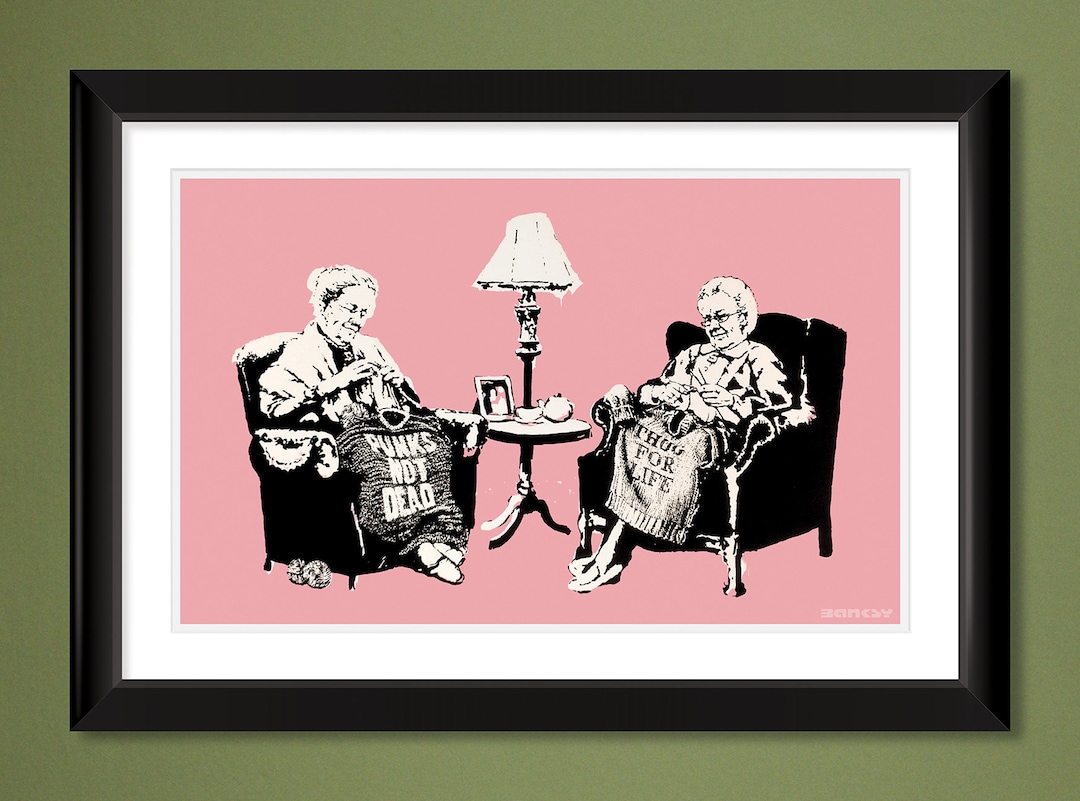 Banksy – Punk Thug Grannies (18x12 Heavyweight Print) - Etsy