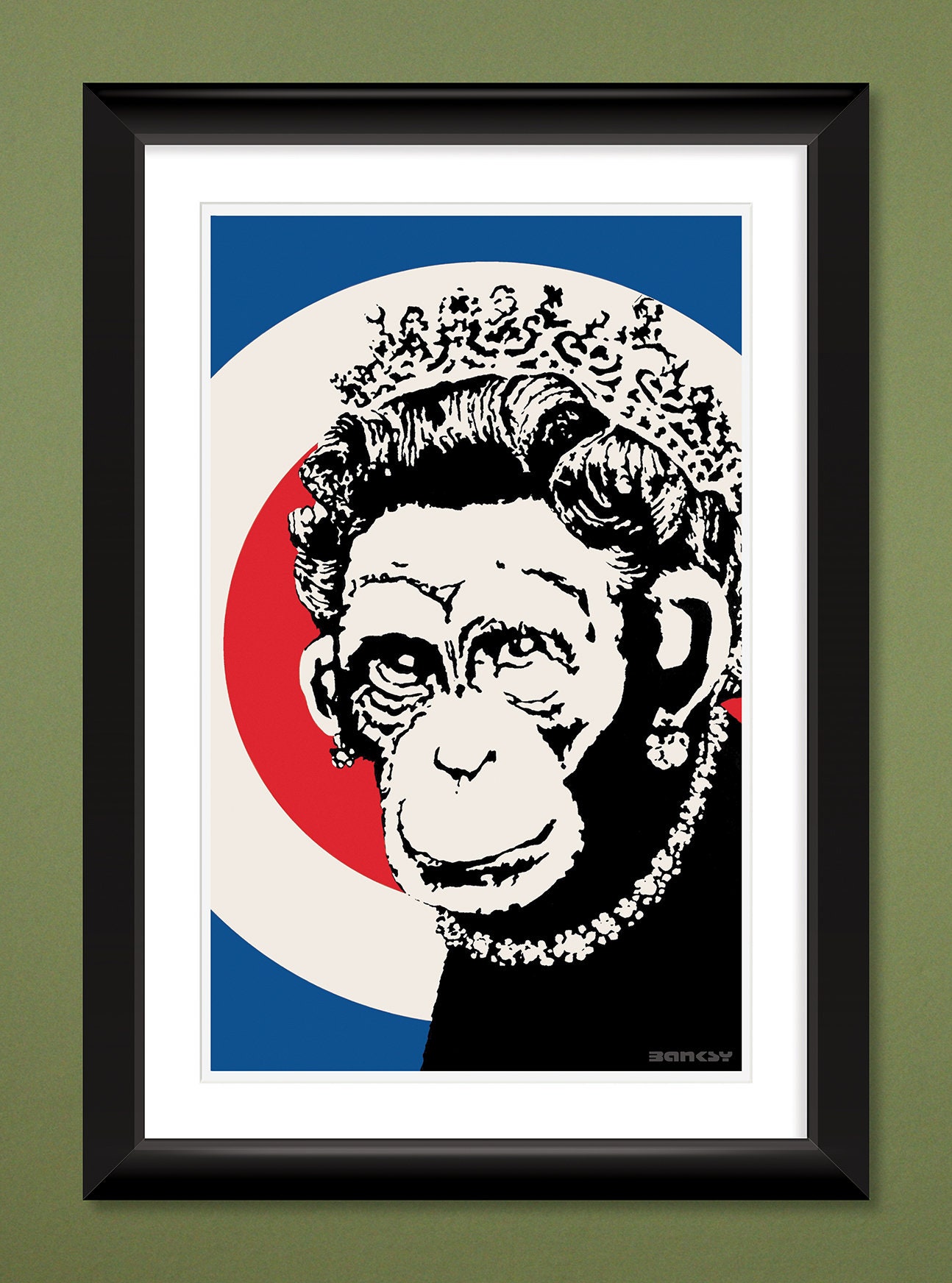 The Banksy Years - Monkey Queen バンクシー Banksy Monkey Queen (Unsigned Print) 2003 | MyArtBroker