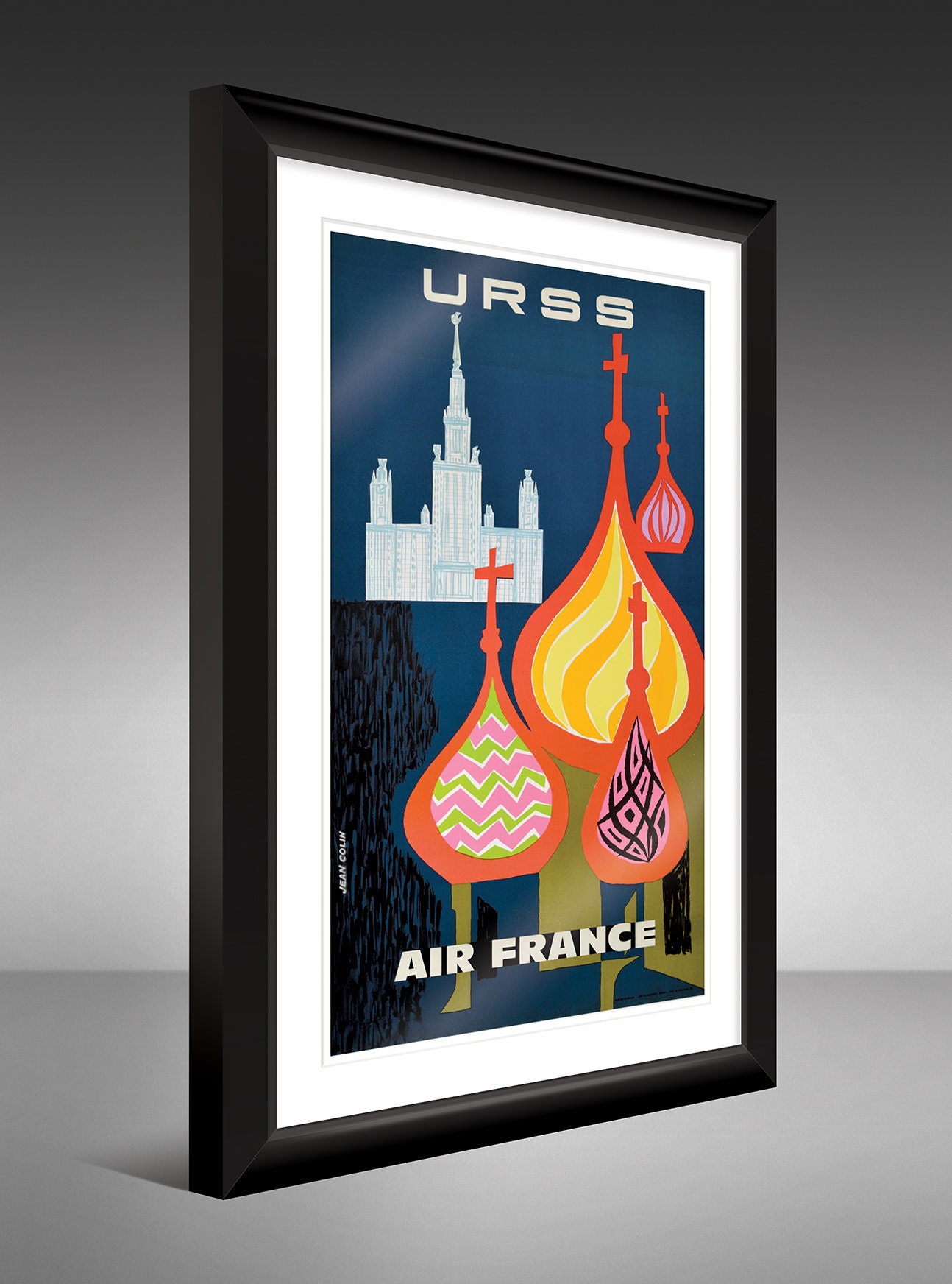 Travel Poster – Air France – URSS (1959) by Jean Colin (12x18