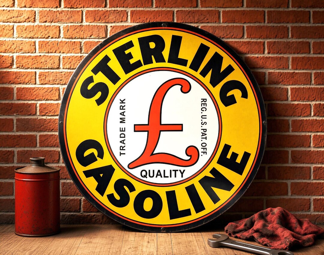 Sterling Gasoline – Petroliana Vintage Reproduction Gas Station