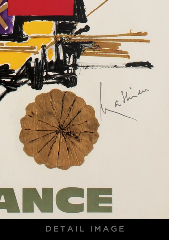 Air France – Japon (c1960s) by Georges Mathieu (12x18 Heavyweight