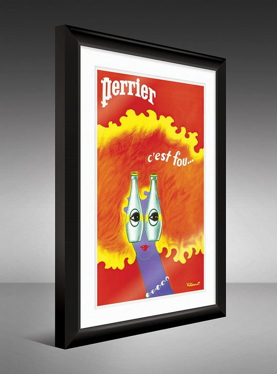 Vintage Advertising – Perrier – C'est Fou by Bernard Villemot