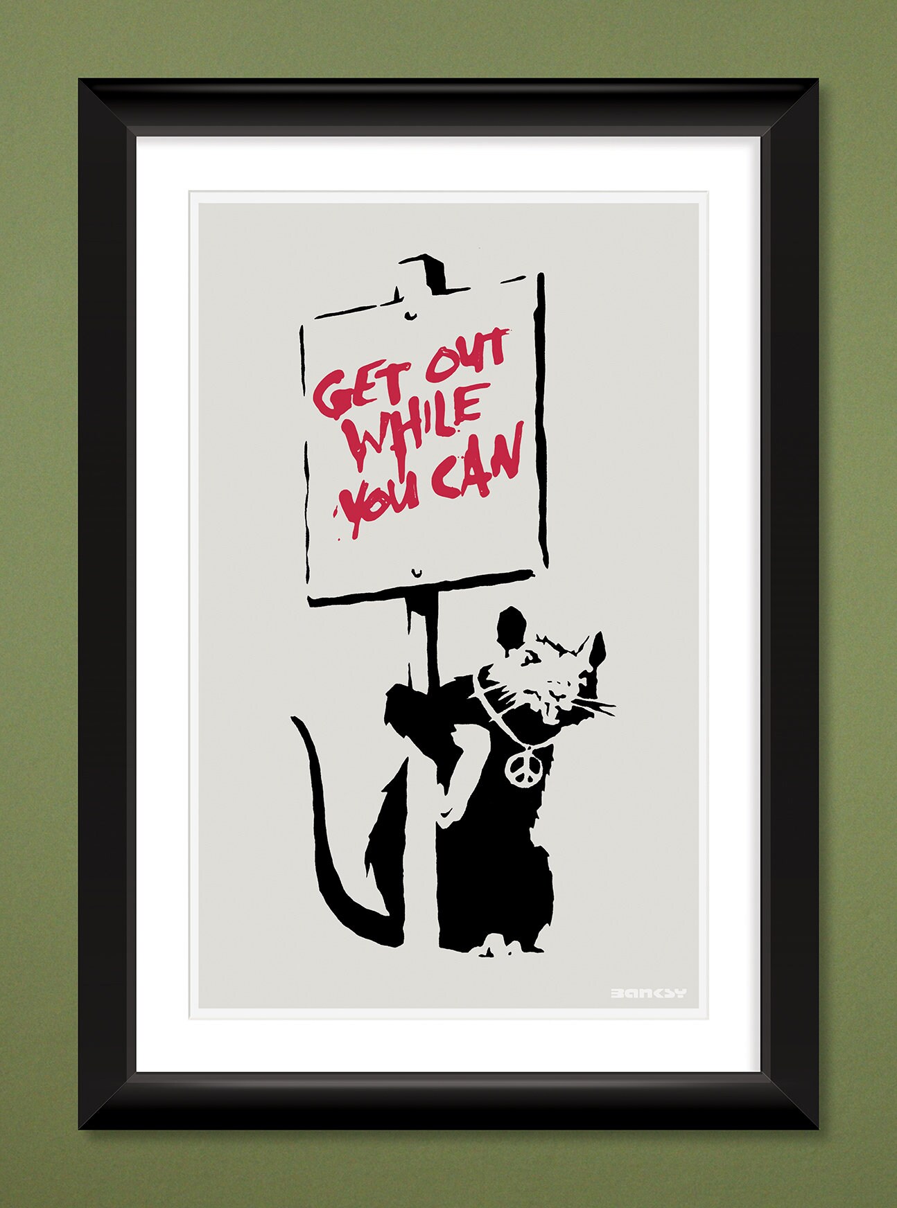Banksy – Get Out While You Can (12x18 Heavyweight Print) - Etsy