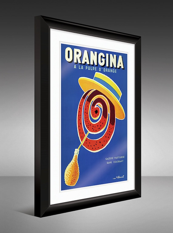 Vintage Advertising – Orangina – A La Pulpe D'orange (1950s) by