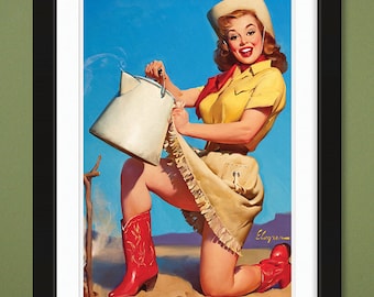 Gil Elvgren – Tops in Service 1958 (12x18 Heavyweight Art Print)