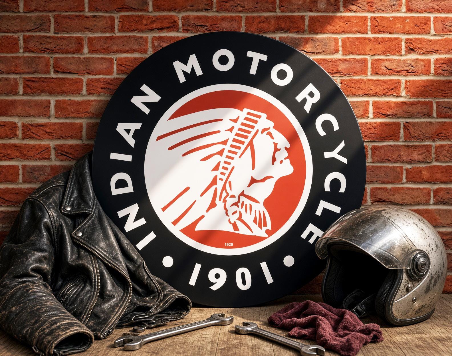 Vintage Indian Motorcycle Sign - Etsy