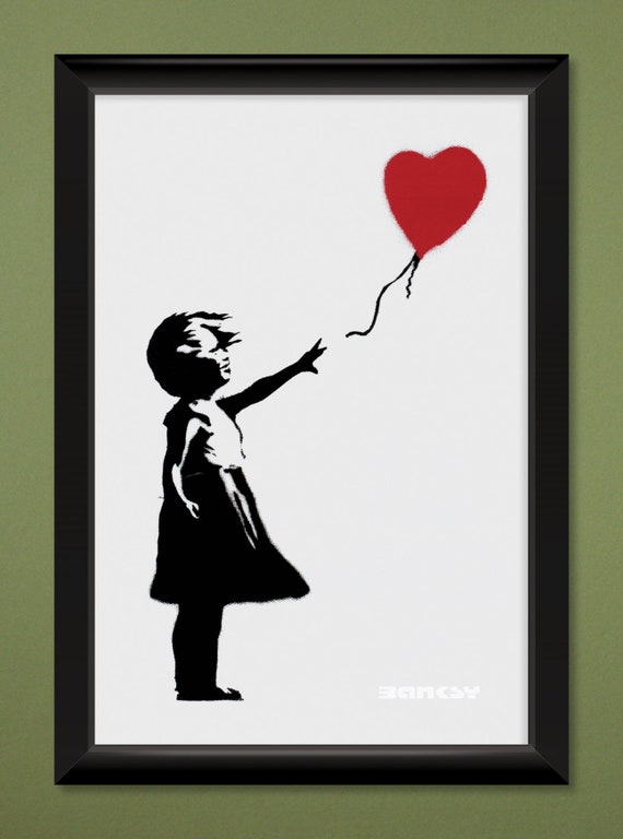 Banksy – Girl With Balloon 12x18 Heavyweight Art Print - Etsy