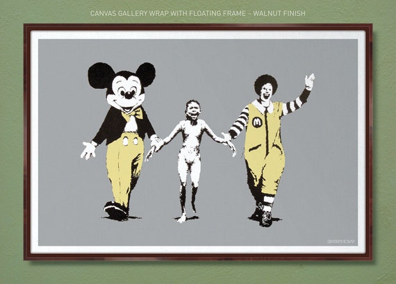Banksy – Napalm Girl – Gallery-quality Canvas Wrap 18x12 30x20