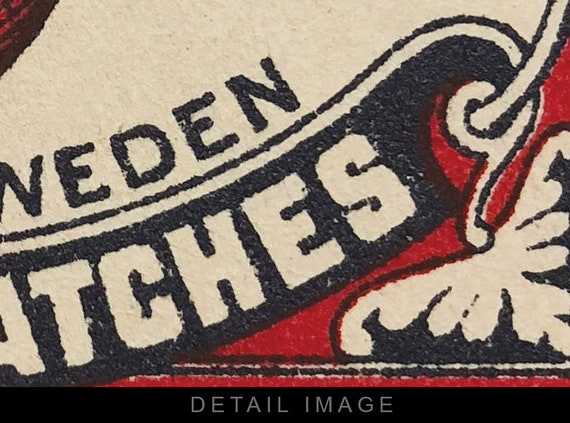 The Heart – Safety Matches – Made in Sweden (vintage 18x12