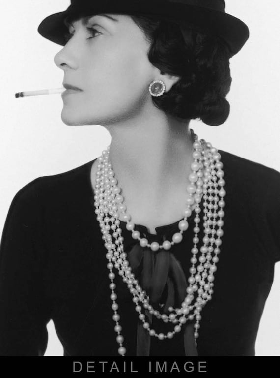 Coco Chanel by Photographer Man Ray 1935 12x16 Heavyweight -  Hong Kong