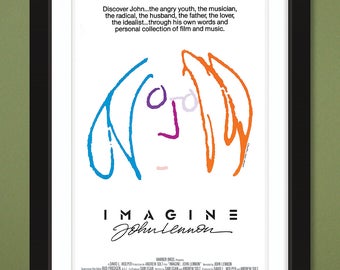 Imagine – John Lennon 1988 Movie Poster (12x18 Heavyweight Art Print)