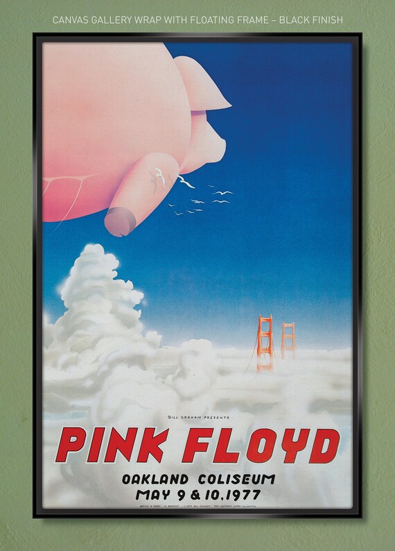 Pink Floyd 1977 Oakland Coliseum Concert Poster – Canvas Gallery
