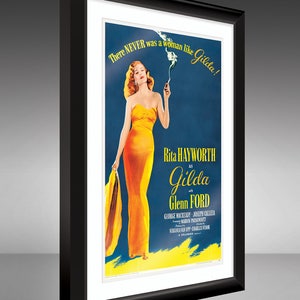 Rita Hayworth Affiche du film Gilda 1946 12x18 Heavyweight Art Print image 2