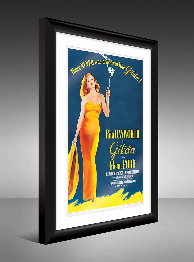 Rita Hayworth Affiche du film Gilda 1946 12x18 Heavyweight Art Print image 2