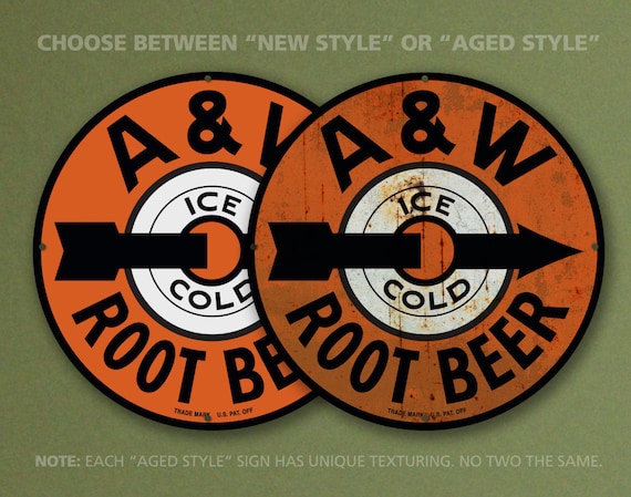 A&W Root Beer – Petroliana Vintage Reproduction Gas Station Sign