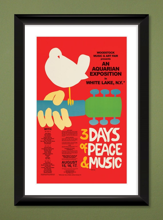 Woodstock 1969 Poster