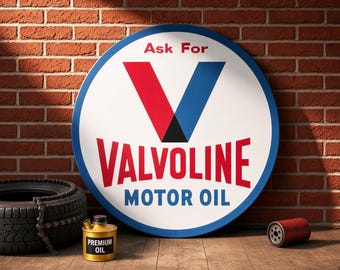 Valvoline Motor Oil (white Background) – Petroliana Vintage