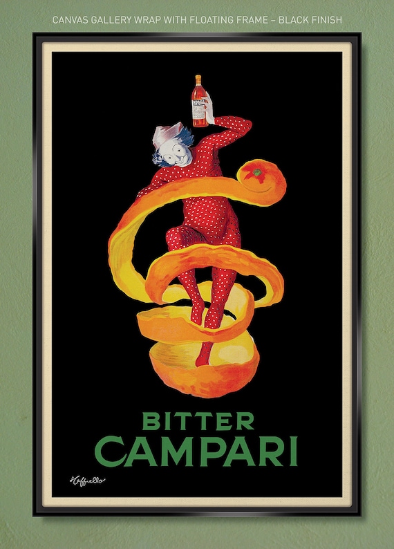 【キャンバス画】オリジナル原画 title「bitter」 Bitter Campari Vintage Ad - Leonetto Cappiello, Gallery Canvas