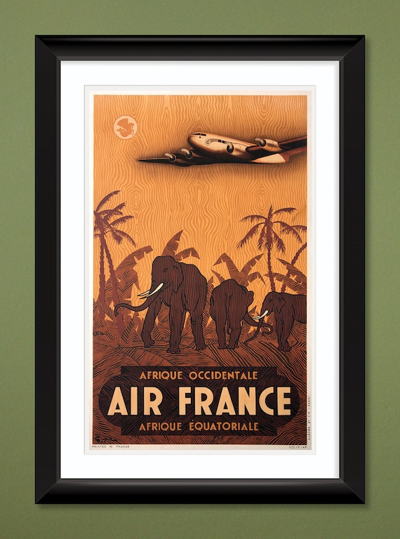 Travel Poster – Air France – Afrique Occidentale – Afrique