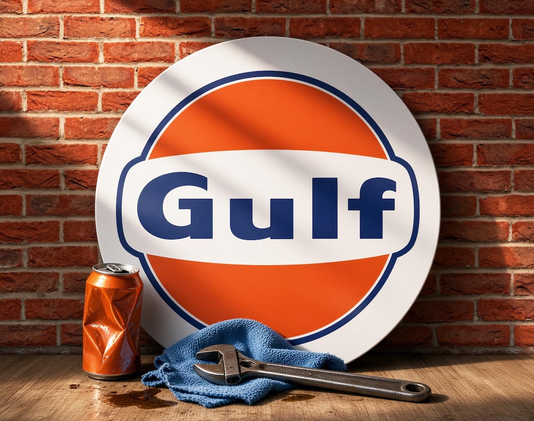 Gulf (orange Disc) – Petroliana Vintage Reproduction Gas Station
